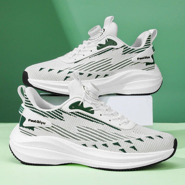 Men's Fly - Knit Mesh Running Shoes – Rotating Buckle Lightweight Sports Sneakers with Popcorn TPU Sole by LUXE AHMAR – Available at LUXE AHMAR