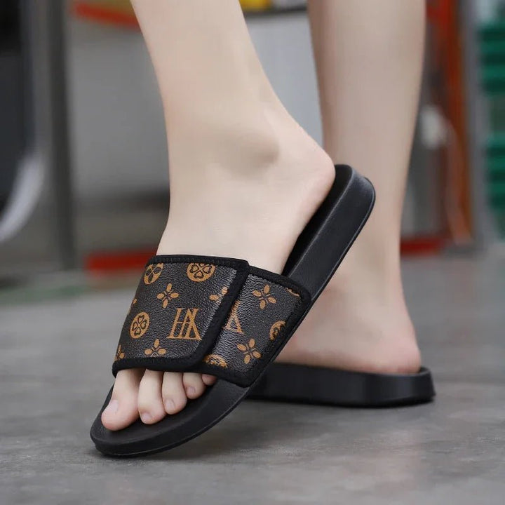 Men's Genuine Leather Sandals – Comfortable Summer Flip Flops & House Slippers for Men by Luxe Ahmar – Available at LUXE AHMAR