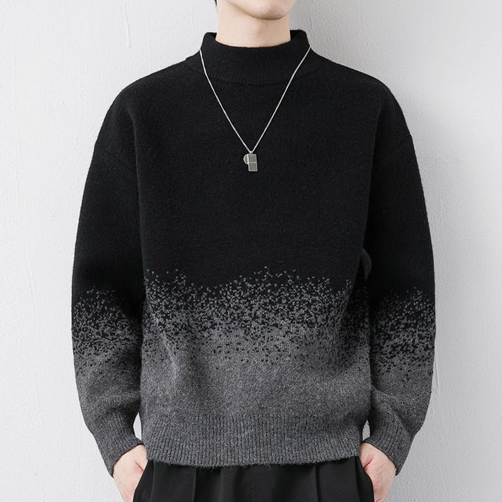 Men's Gradient Color Woolen Sweater by LUXE AHMAR – Available at LUXE AHMAR