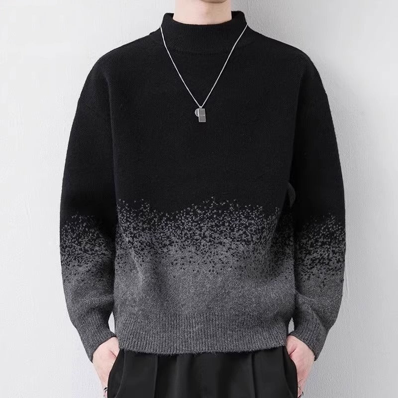 Men's Gradient Color Woolen Sweater by LUXE AHMAR – Available at LUXE AHMAR