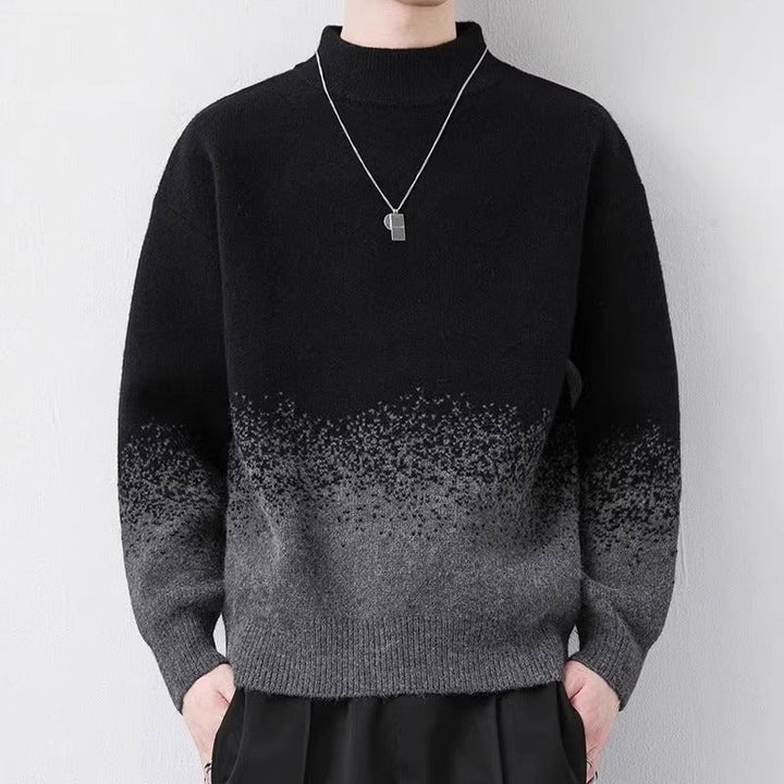 Men's Gradient Color Woolen Sweater by LUXE AHMAR – Available at LUXE AHMAR