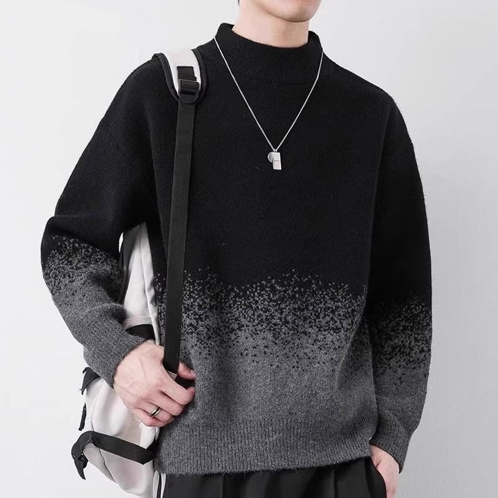 Men's Gradient Color Woolen Sweater by LUXE AHMAR – Available at LUXE AHMAR