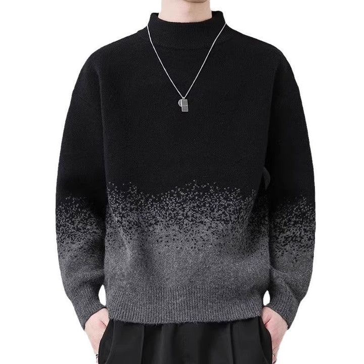 Men's Gradient Color Woolen Sweater by LUXE AHMAR – Available at LUXE AHMAR