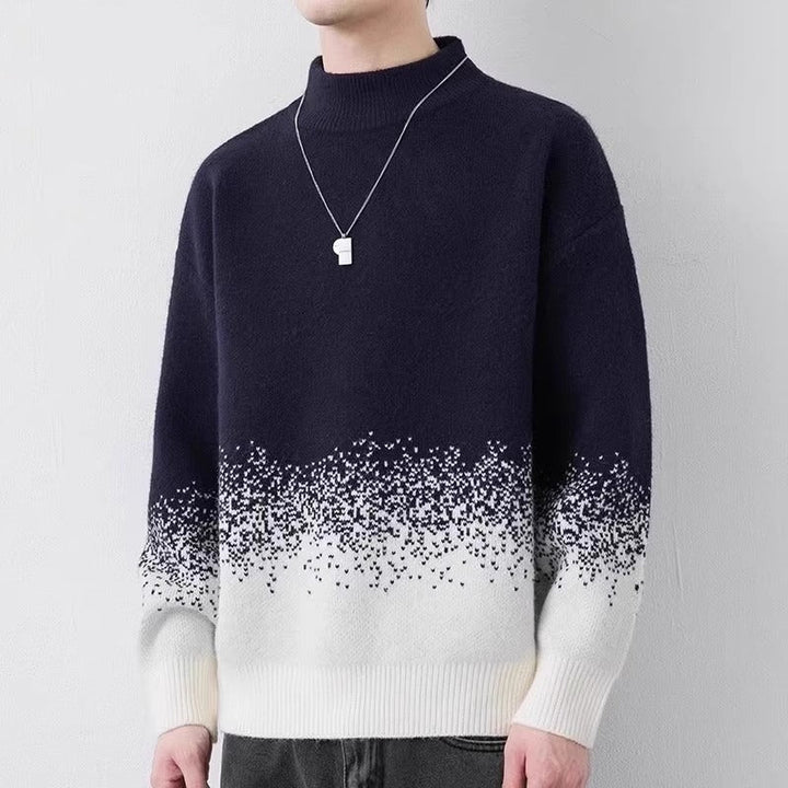Men's Gradient Color Woolen Sweater by LUXE AHMAR – Available at LUXE AHMAR