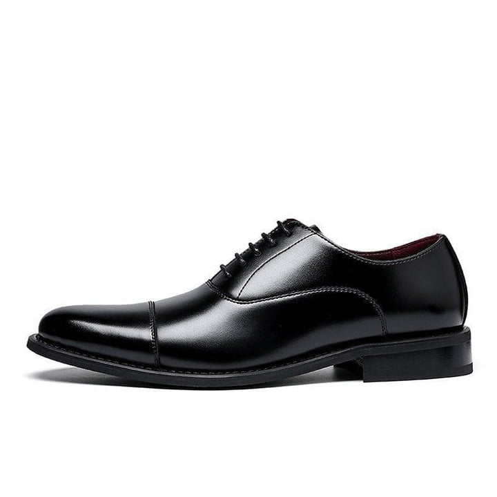 Men’s Height - Increasing Leather Dress Shoes – British Style Cowhide Formal Shoes with 6cm Lift by LUXE AHMAR – Available at LUXE AHMAR
