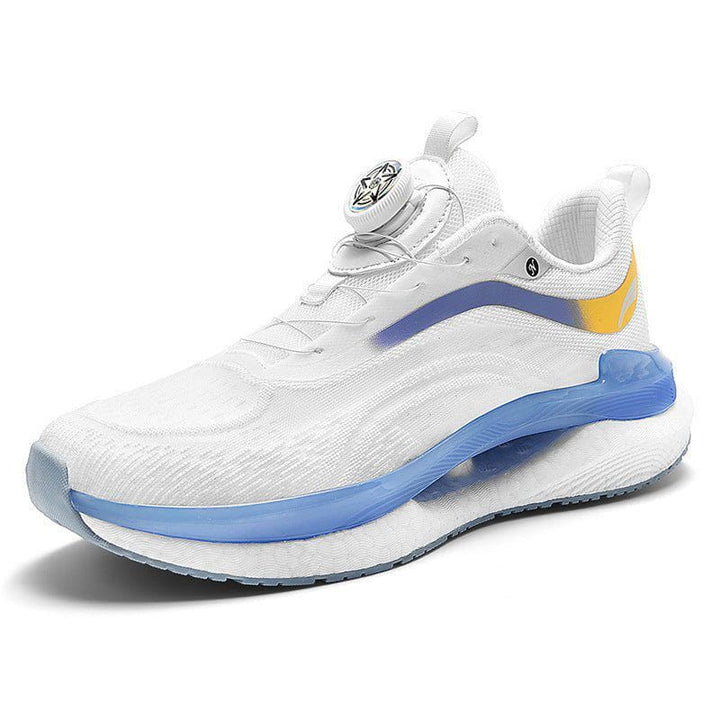 Men’s High - Top Popcorn Running Sneakers – Breathable Mesh Sport Shoes with Buckle Closure by LUXE AHMAR – Available at LUXE AHMAR