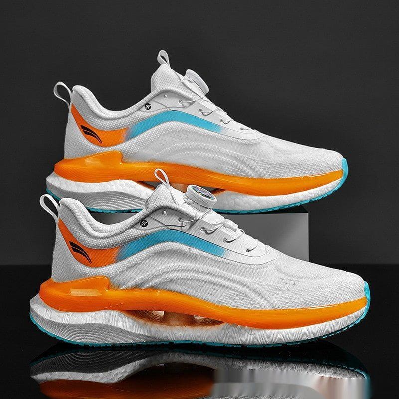 Men’s High - Top Popcorn Running Sneakers – Breathable Mesh Sport Shoes with Buckle Closure by LUXE AHMAR – Available at LUXE AHMAR