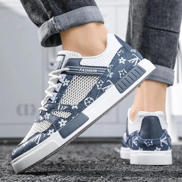 Men's Large Size Breathable Mesh Skateboard Shoes – Lightweight Hollow Running Sneakers for Summer 2025 by Luxe Ahmar – Available at LUXE AHMAR