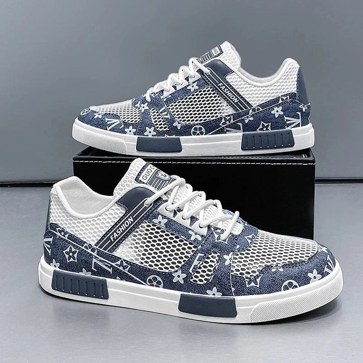 Men's Large Size Breathable Mesh Skateboard Shoes – Lightweight Hollow Running Sneakers for Summer 2025 by Luxe Ahmar – Available at LUXE AHMAR
