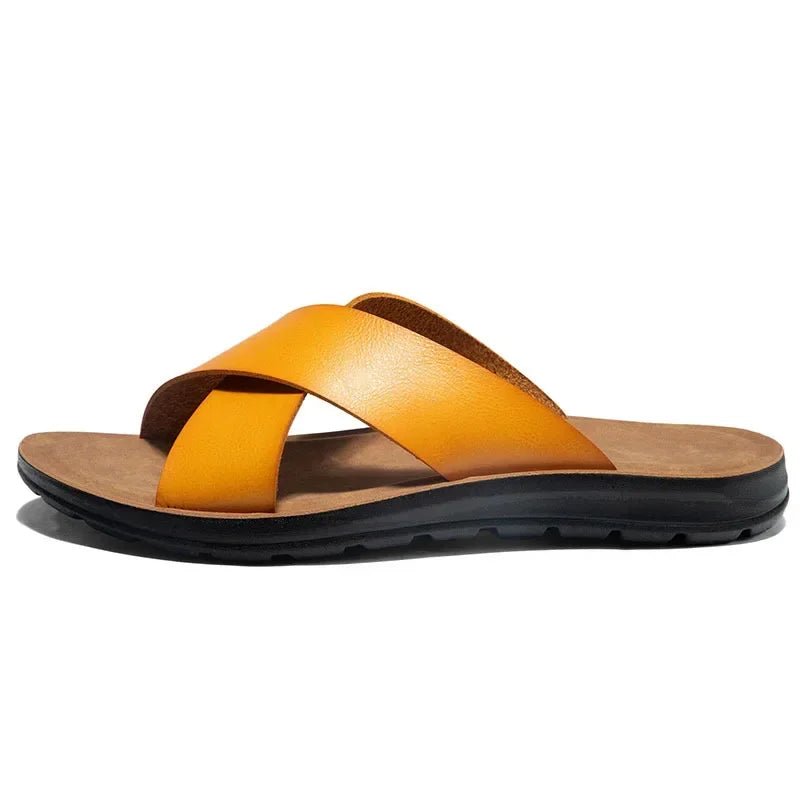 Men's Large Size Summer Slippers – Non - Slip Casual Beach Sandals & Comfortable Flat Shoes by Luxe Ahmar – Available at LUXE AHMAR