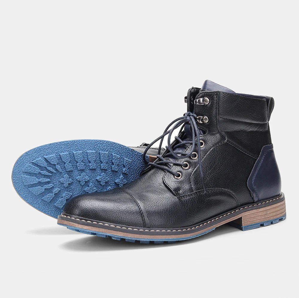 Men's Leather Ankle Boots – Size 7 - 13, Durable High - Top Fashion Boots, Brand AL605 by Luxe Ahmar – Available at LUXE AHMAR