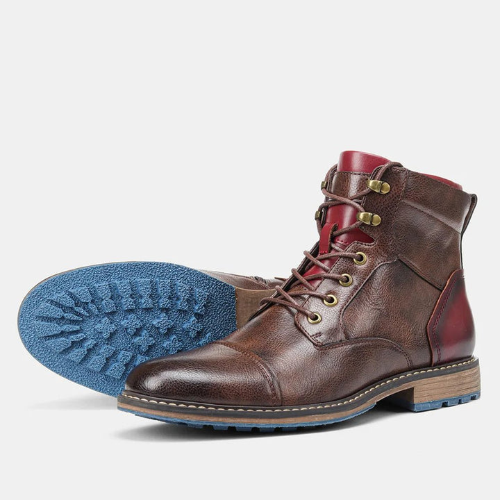 Men's Leather Ankle Boots – Size 7 - 13, Durable High - Top Fashion Boots, Brand AL605 by Luxe Ahmar – Available at LUXE AHMAR