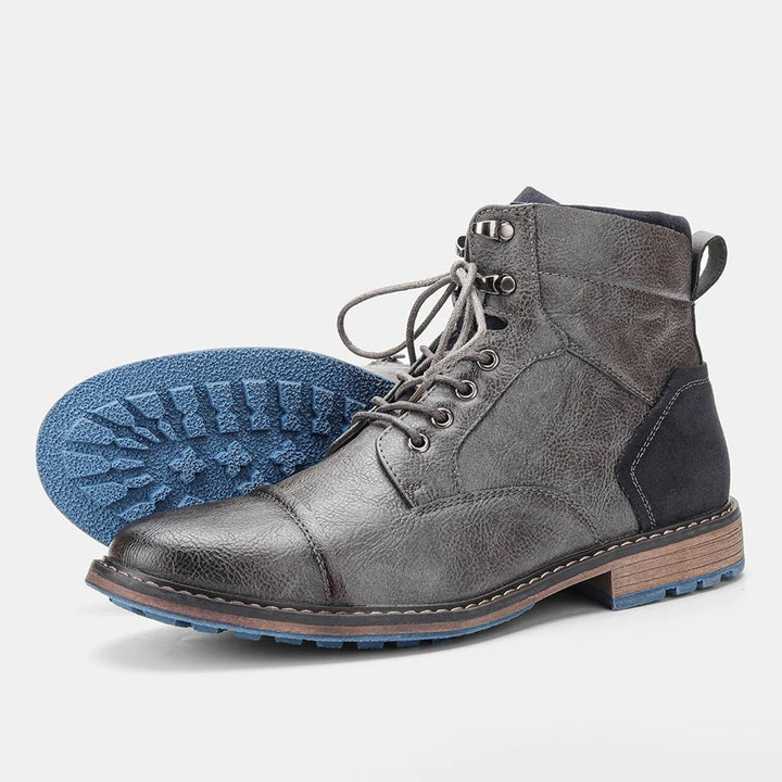 Men's Leather Ankle Boots – Size 7 - 13, Durable High - Top Fashion Boots, Brand AL605 by Luxe Ahmar – Available at LUXE AHMAR