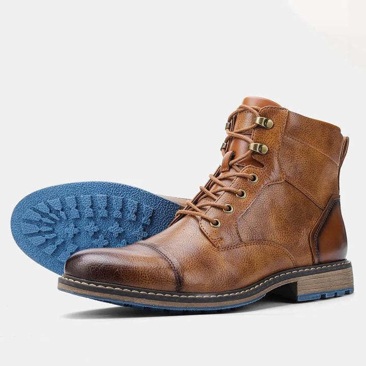 Men's Leather Ankle Boots – Size 7 - 13, Durable High - Top Fashion Boots, Brand AL605 by Luxe Ahmar – Available at LUXE AHMAR