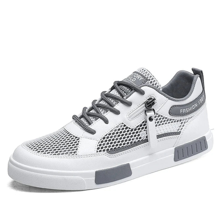 Men's Lightweight Mesh Skateboard Sneakers – Breathable Non - Slip Low - Top Trainers for Summer Sports and Casual Wear by Luxe Ahmar – Available at LUXE AHMAR