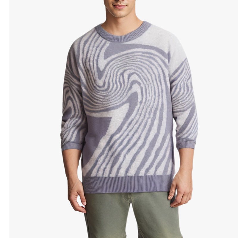 Men's Loose All - matching Casual Sweater Top by LUXE AHMAR – Available at LUXE AHMAR