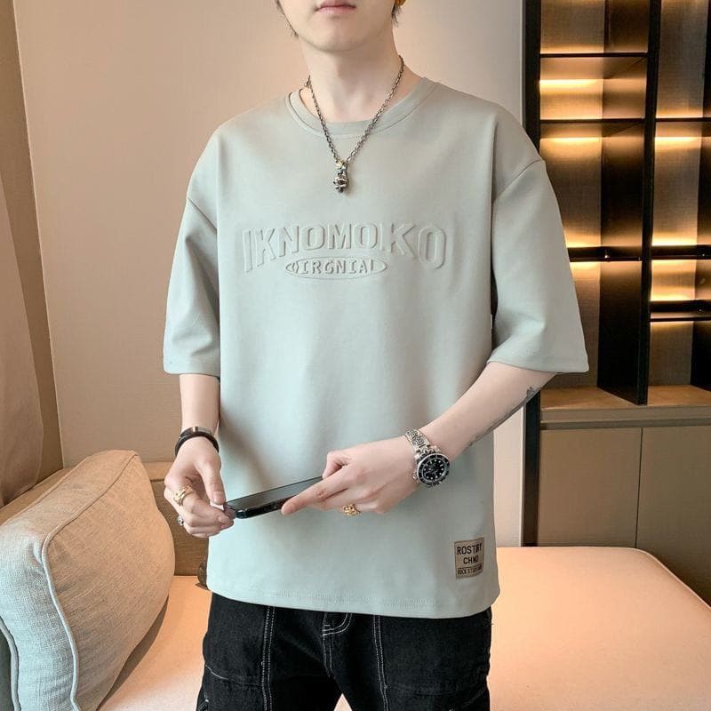 Men's Loose Fit Summer Base Tee – Minimalist Pullover Short Sleeve by LUXE AHMAR – Available at LUXE AHMAR