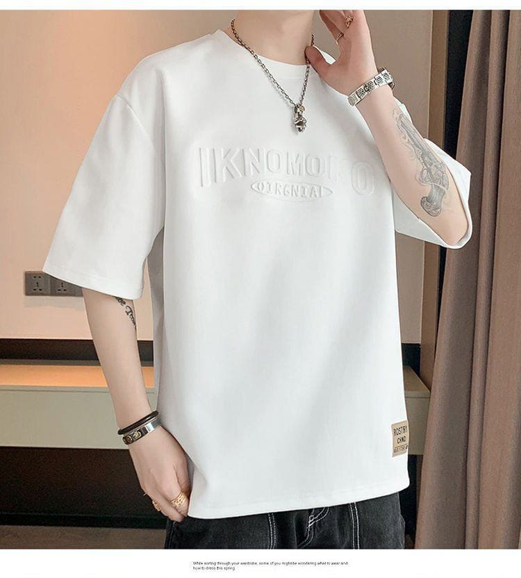 Men's Loose Fit Summer Base Tee – Minimalist Pullover Short Sleeve by LUXE AHMAR – Available at LUXE AHMAR