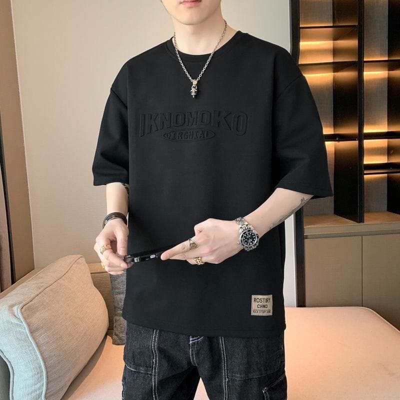 Men's Loose Fit Summer Base Tee – Minimalist Pullover Short Sleeve by LUXE AHMAR – Available at LUXE AHMAR