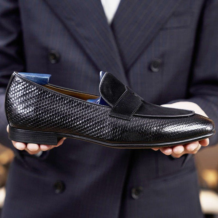 Men’s Low - Top Breathable Business Leather Shoes – Waterproof Cowhide with Leather Stitching, Durable Rubber Sole by LUXE AHMAR – Available at LUXE AHMAR