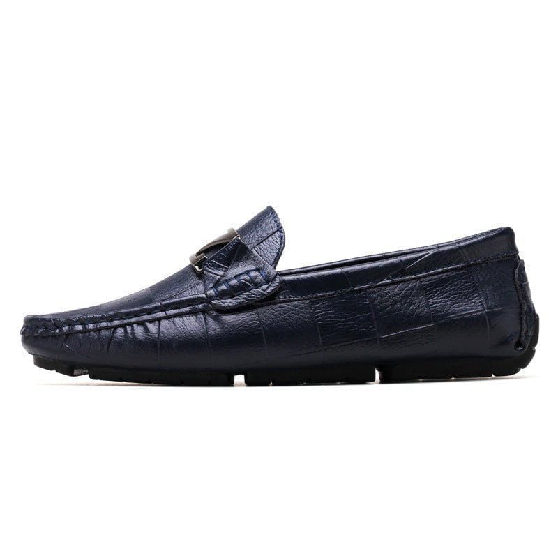 Men's Low - Top Casual Leather Shoes – Two - Layer Cowhide, Round Toe, Warm & Stylish by LUXE AHMAR – Available at LUXE AHMAR