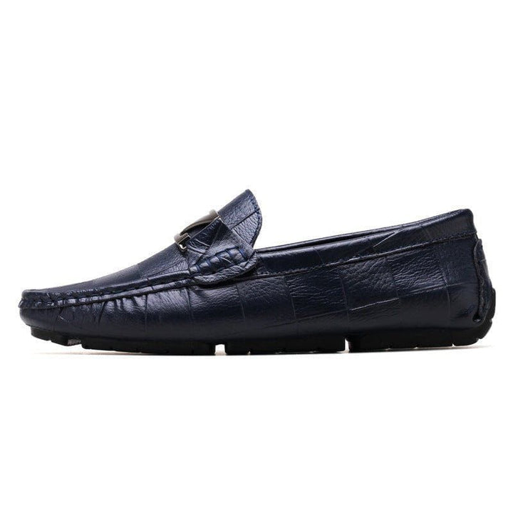 Men's Low - Top Casual Leather Shoes – Two - Layer Cowhide, Round Toe, Warm & Stylish by LUXE AHMAR – Available at LUXE AHMAR