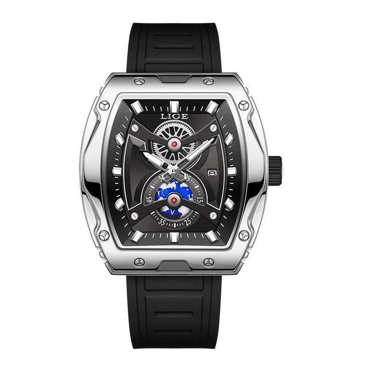 Men's Luxury Tonneau Watch – Luminous, Waterproof by LUXE AHMAR – Available at LUXE AHMAR