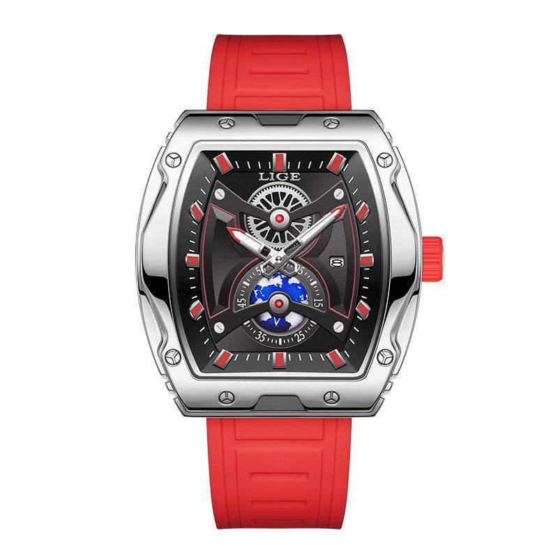 Men's Luxury Tonneau Watch – Luminous, Waterproof by LUXE AHMAR – Available at LUXE AHMAR