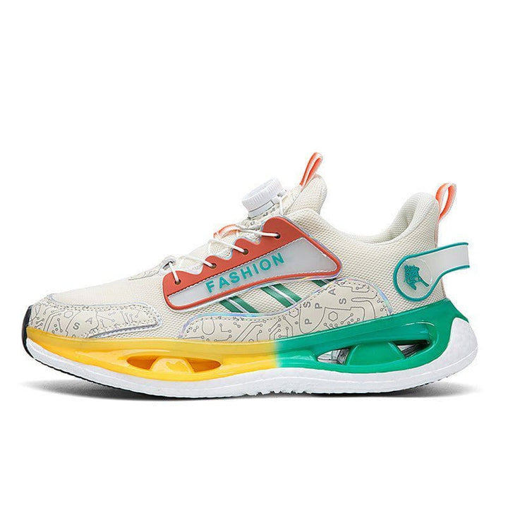 Men's Mesh Breathable Sports Shoes – Lightweight Jogging Sneakers with Popcorn TPU Sole & Elastic Fit by LUXE AHMAR – Available at LUXE AHMAR