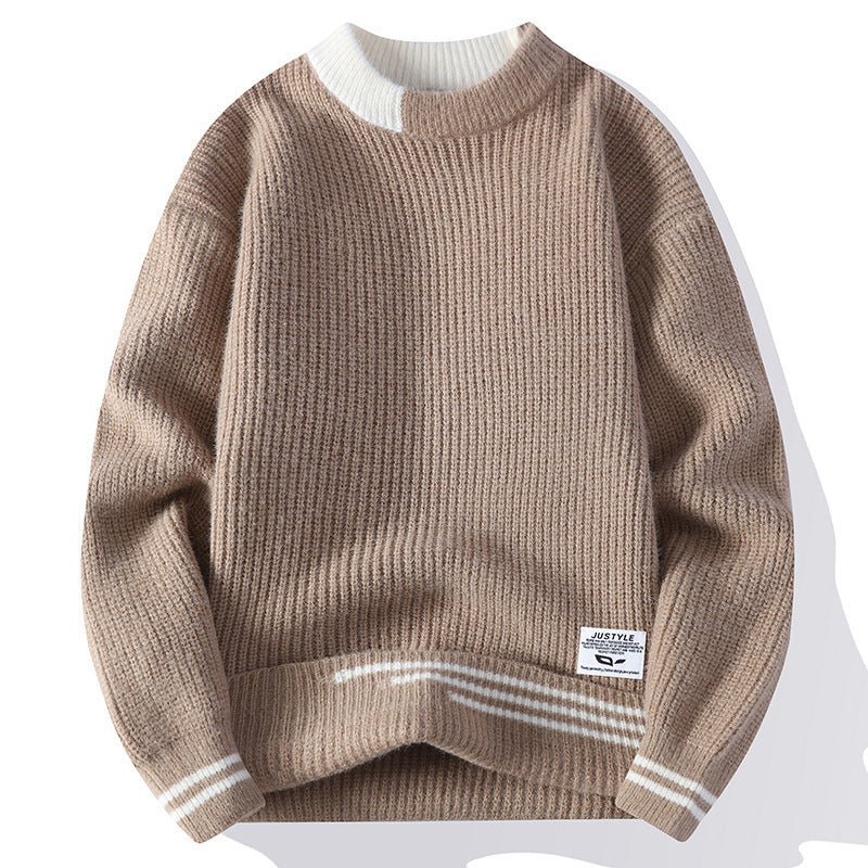 Men's Multi - color Stripe Sweater Cardigan by LUXE AHMAR – Available at LUXE AHMAR