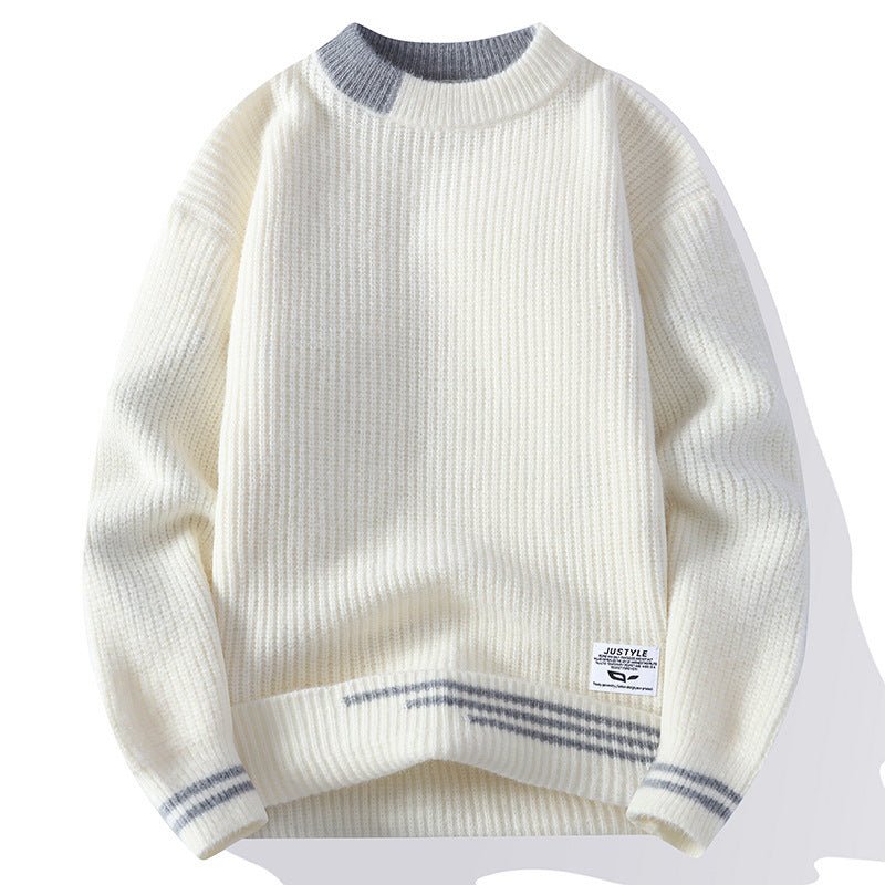 Men's Multi - color Stripe Sweater Cardigan by LUXE AHMAR – Available at LUXE AHMAR