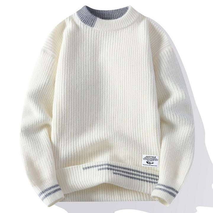 Men's Multi - color Stripe Sweater Cardigan by LUXE AHMAR – Available at LUXE AHMAR