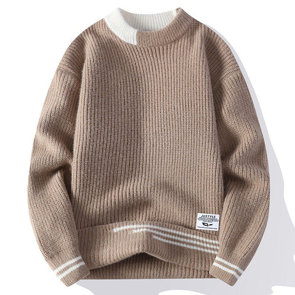 Men's Multi - color Stripe Sweater Cardigan by LUXE AHMAR – Available at LUXE AHMAR