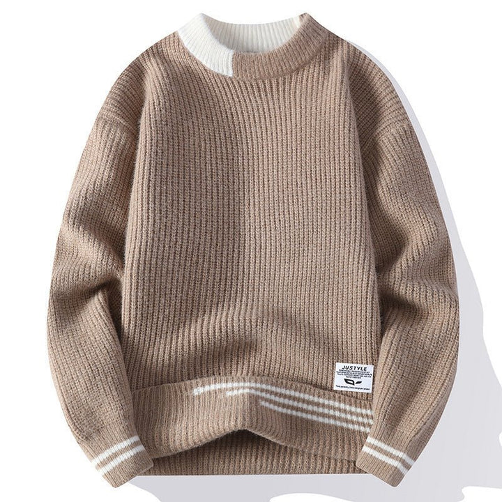 Men's Multi - color Stripe Sweater Cardigan by LUXE AHMAR – Available at LUXE AHMAR