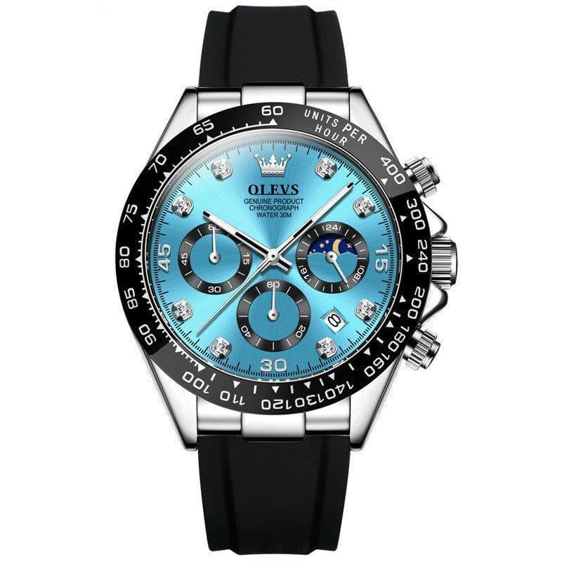 Men’s Multi - Function Sports Quartz Watch – Timing Features & Durable Stainless Steel Build by LUXE AHMAR – Available at LUXE AHMAR