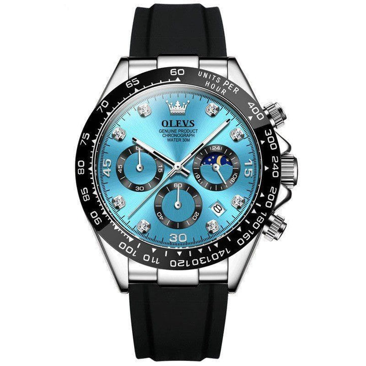 Men’s Multi - Function Sports Quartz Watch – Timing Features & Durable Stainless Steel Build by LUXE AHMAR – Available at LUXE AHMAR