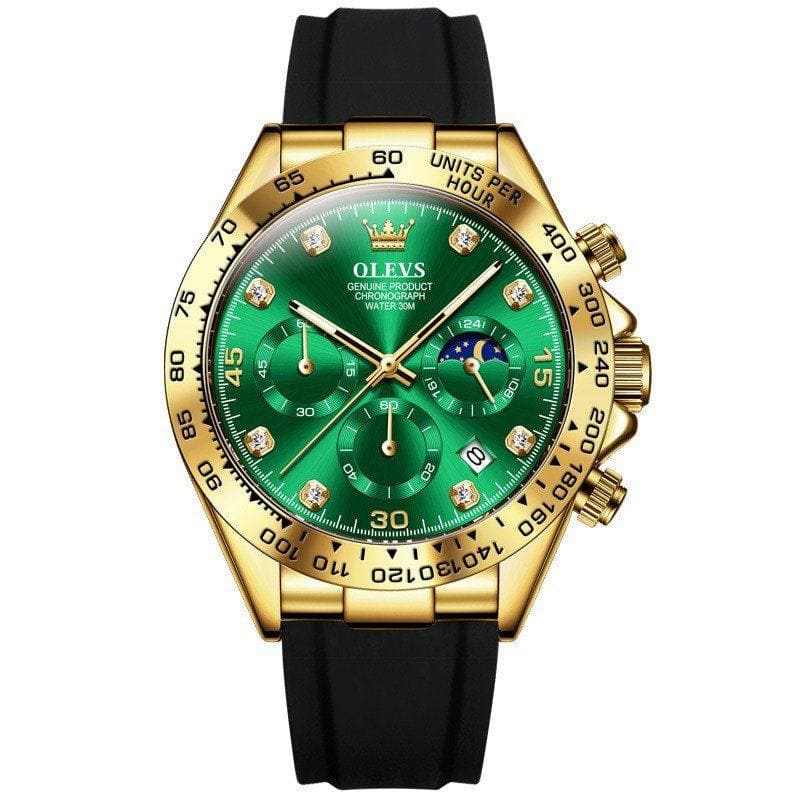 Men’s Multi - Function Sports Quartz Watch – Timing Features & Durable Stainless Steel Build by LUXE AHMAR – Available at LUXE AHMAR