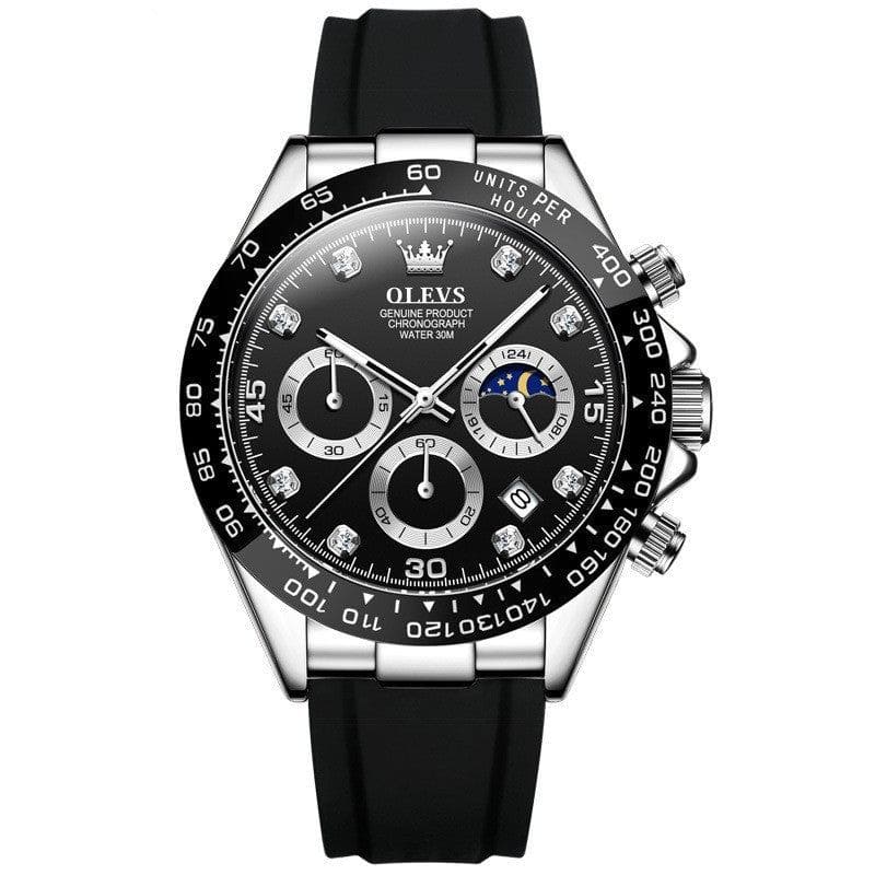 Men’s Multi - Function Sports Quartz Watch – Timing Features & Durable Stainless Steel Build by LUXE AHMAR – Available at LUXE AHMAR
