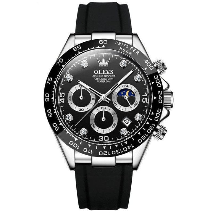 Men’s Multi - Function Sports Quartz Watch – Timing Features & Durable Stainless Steel Build by LUXE AHMAR – Available at LUXE AHMAR
