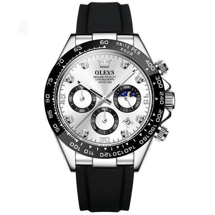 Men’s Multi - Function Sports Quartz Watch – Timing Features & Durable Stainless Steel Build by LUXE AHMAR – Available at LUXE AHMAR