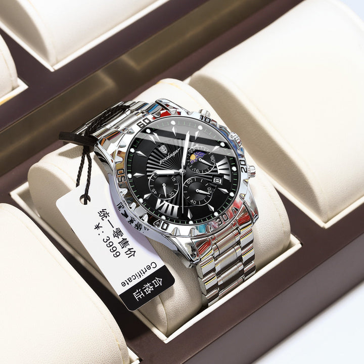 Men's Multifunctional Luminous Quartz Watch by LUXE AHMAR – Available at LUXE AHMAR