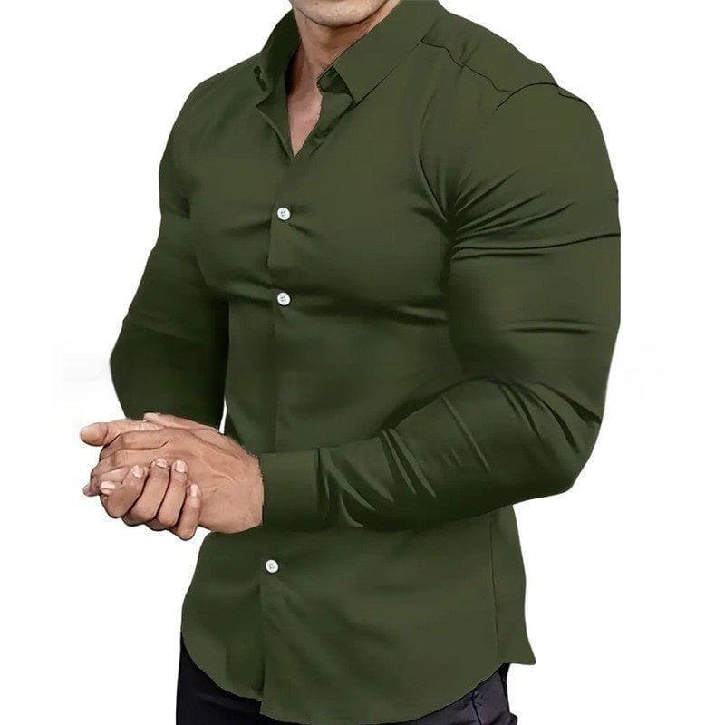 Men's Non - Iron Business Shirt – Anti - Wrinkle Professional Casual Wear by LUXE AHMAR – Available at LUXE AHMAR