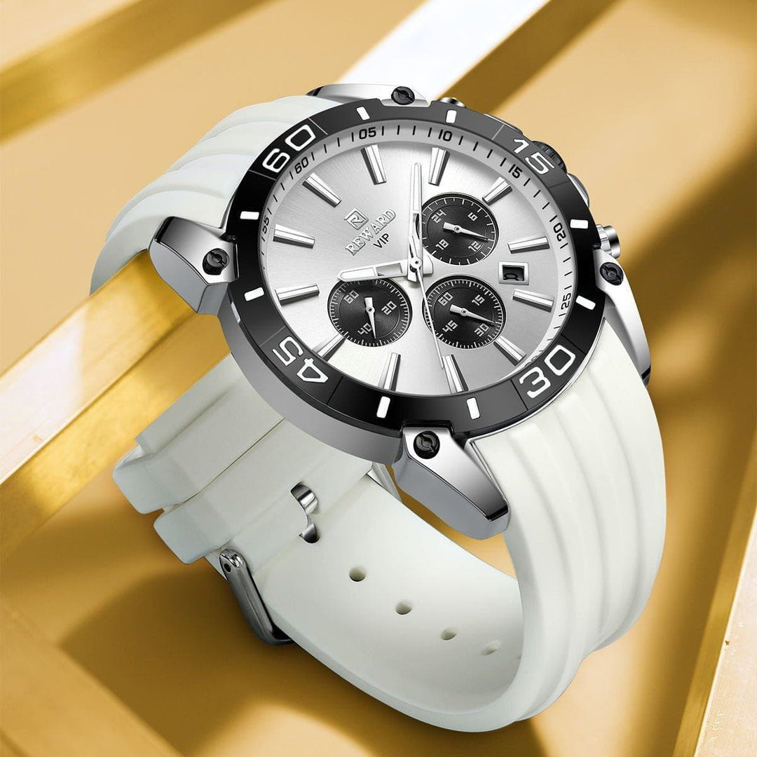 Men’s Quartz Chronograph Watch – Multifunctional Sports Design with Three Sub - Dials by LUXE AHMAR – Available at LUXE AHMAR