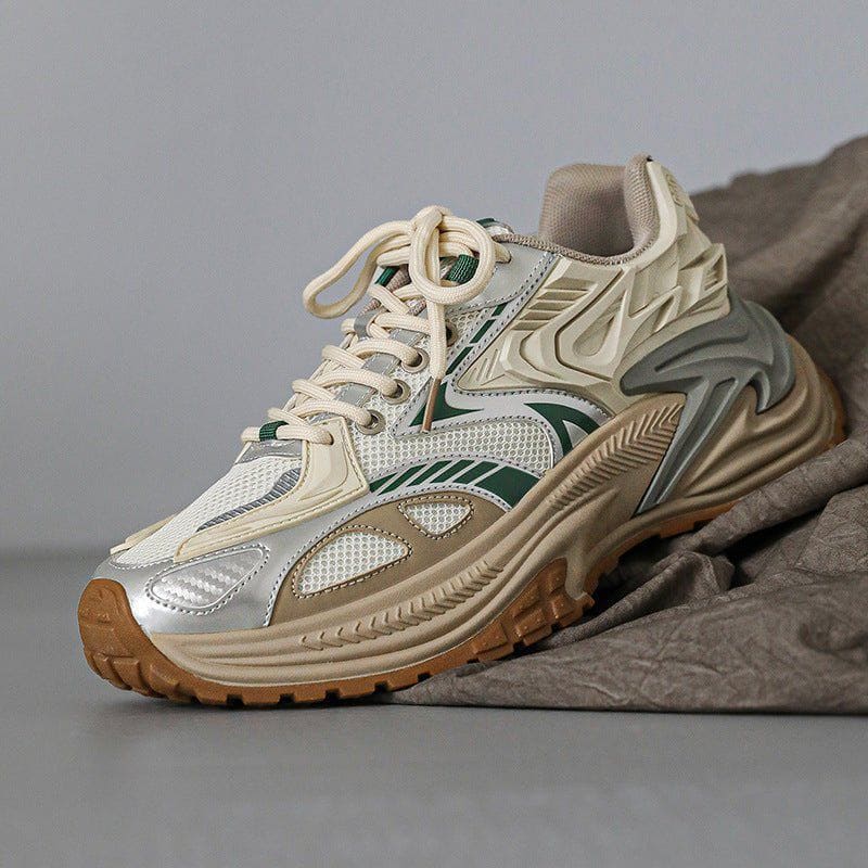 Men’s Retro Jogging Sneakers – Breathable Lightweight Sports Shoes with Height - Increasing Sole by LUXE AHMAR – Available at LUXE AHMAR