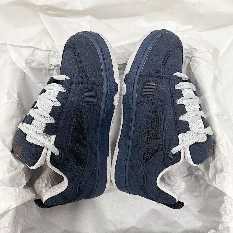 Men’s Retro Patchwork Suede Sneakers – Lightweight Casual Bread Shoes by LUXE AHMAR – Available at LUXE AHMAR