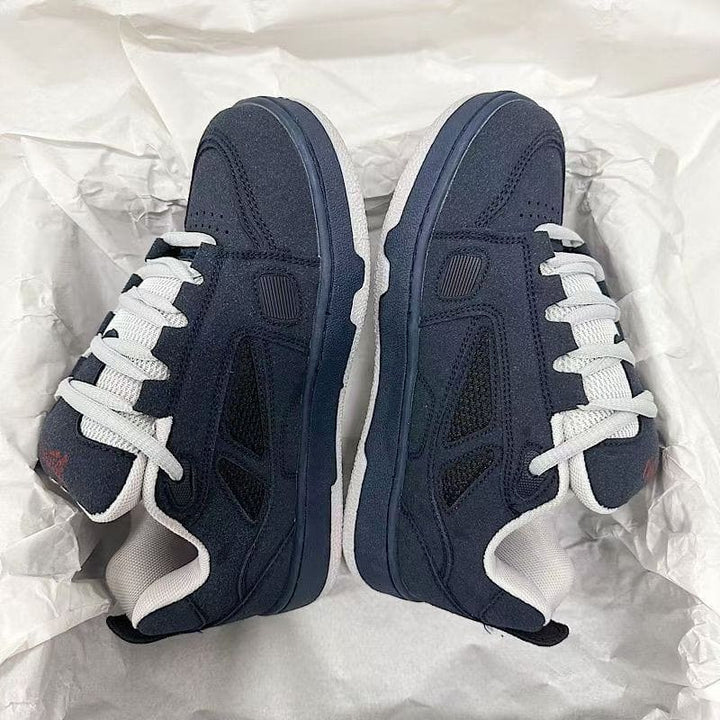 Men’s Retro Patchwork Suede Sneakers – Lightweight Casual Bread Shoes by LUXE AHMAR – Available at LUXE AHMAR