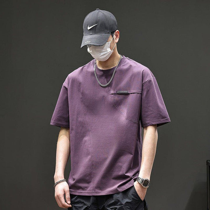 Men's Retro Summer Short Sleeve T-Shirt – Pullover Cotton Tee by LUXE AHMAR – Available at LUXE AHMAR