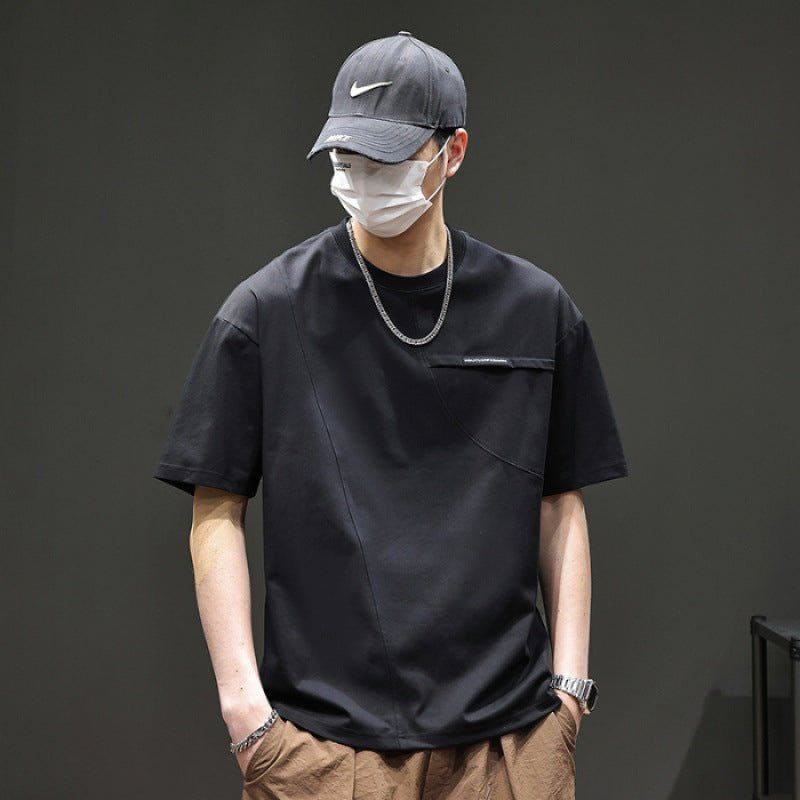 Men's Retro Summer Short Sleeve T-Shirt – Pullover Cotton Tee by LUXE AHMAR – Available at LUXE AHMAR