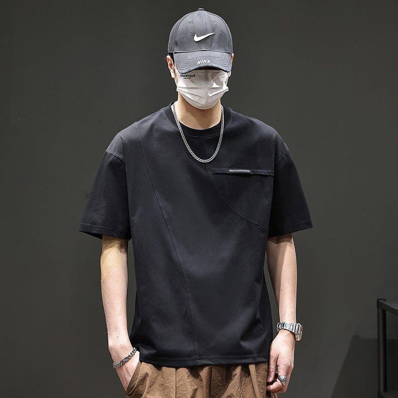 Men's Retro Summer Short Sleeve T-Shirt – Pullover Cotton Tee by LUXE AHMAR – Available at LUXE AHMAR