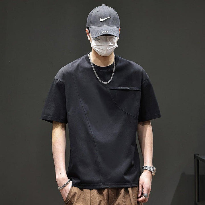 Men's Retro Summer Short Sleeve T-Shirt – Pullover Cotton Tee by LUXE AHMAR – Available at LUXE AHMAR